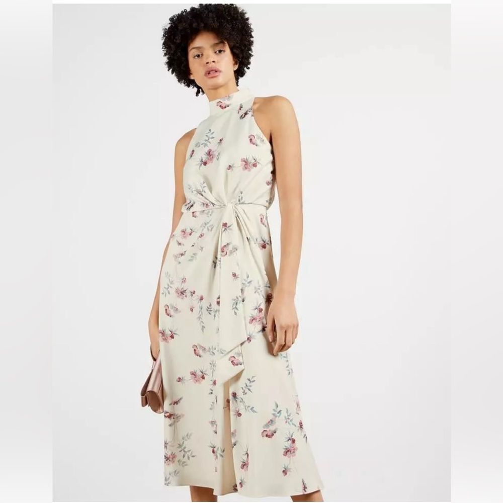 Ted Baker London Zoeeey Floral Halter Neck Midi Dress, NWT, Size 6 US 14 - Picture 9 of 16